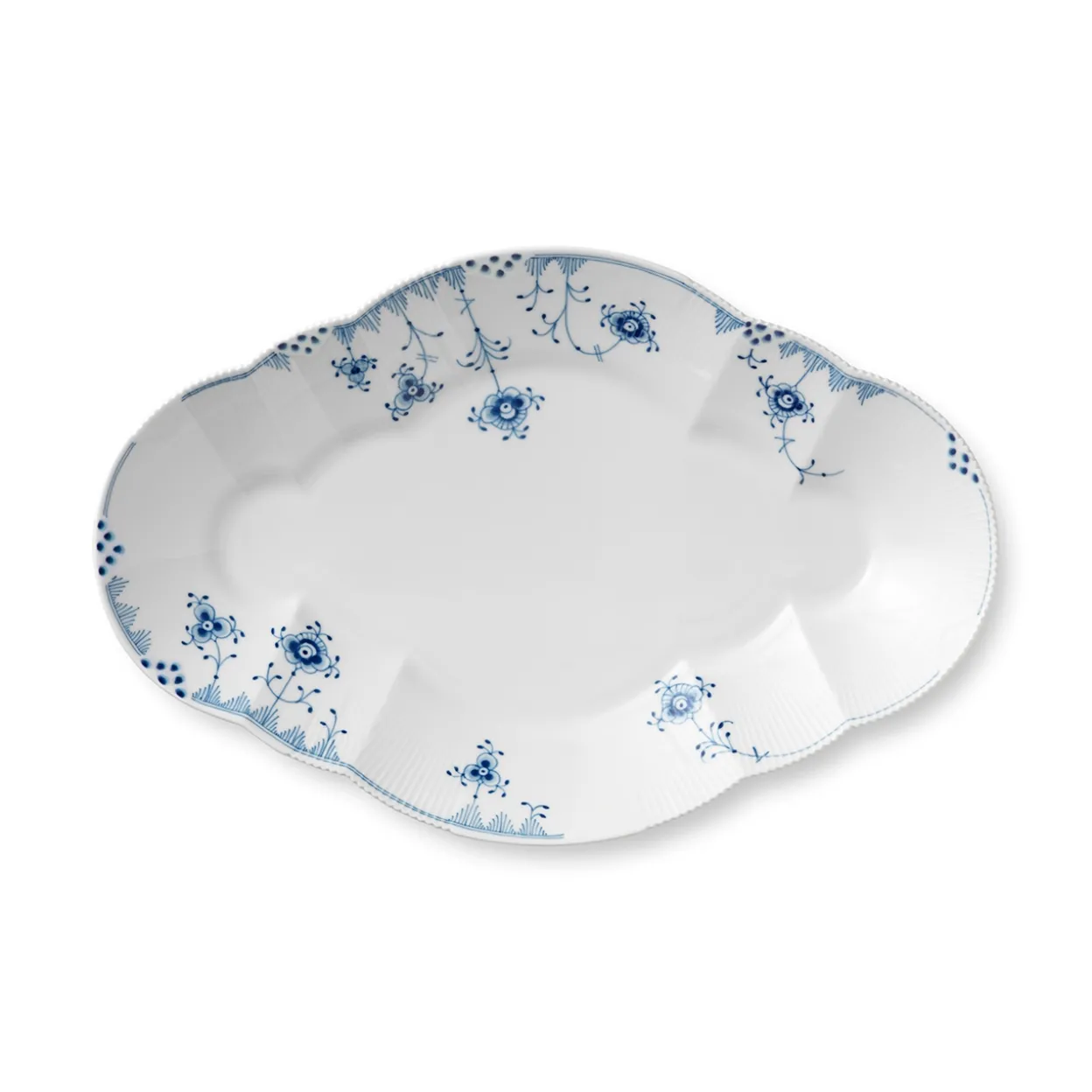 Blå Elements fad, 38,5 cm