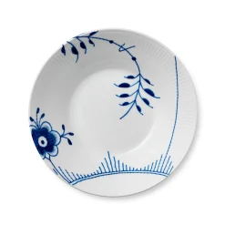 Blå Mega Riflet dyb tallerken, 24 cm