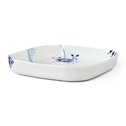 Blå Mega Riflet ovnfast fad, 30 cm