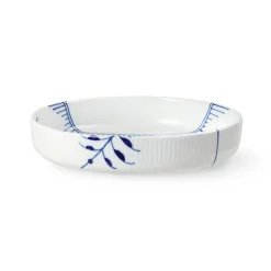 Blå Mega Riflet ovnfast fad, 27 cm