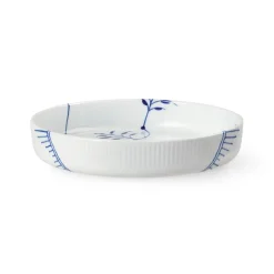 Blå Mega Riflet ovnfast fad, 27 cm