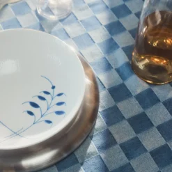 Blå Mega Riflet skål, 110 cl