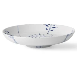 Blå Mega Riflet skål, 34 cm