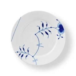 Blå Mega Riflet tallerken, dekoration 9, 22 cm