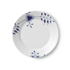 Blå Mega Riflet tallerken, dekoration 8, Special Edition, 22 cm