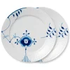Blå Mega Riflet tallerken, dekoration 6, 27 cm, 2 stk.