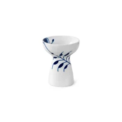 Blå Mega Riflet vase, 11 cm