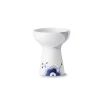 Blå Mega Riflet vase, 15 cm
