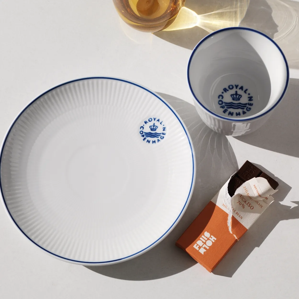 Blueline tallerken coupe, 19 cm