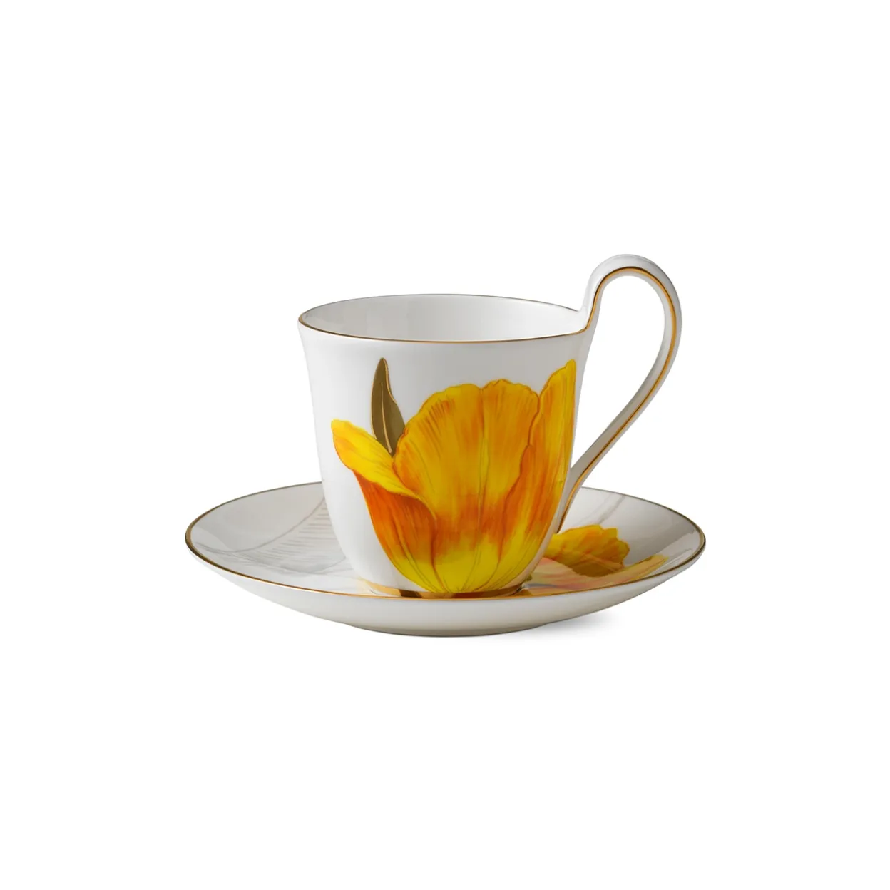 Flora højhankskop og underkop, Tulipan, 27 cl