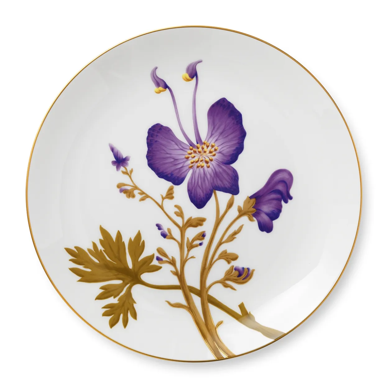 Flora tallerken, Stedmoderblomst, 27 cm