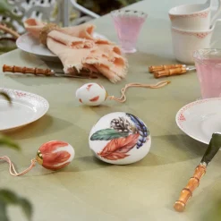 Forårskollektion æg 2025, store rødstjertfjer, 6 cm