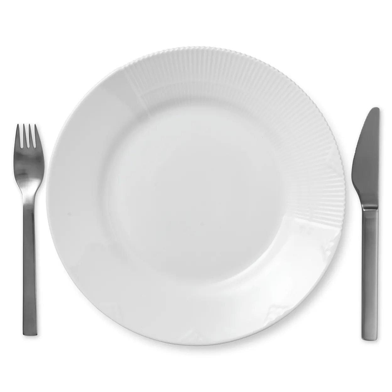 Hvid Elements tallerken, 26 cm