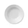 Hvid Halvblonde dyb tallerken, 21 cm