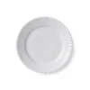 Hvid Helblonde tallerken, 19 cm
