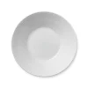 Hvid Riflet dyb tallerken, 24 cm