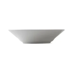Hvid Riflet dyb tallerken, 24 cm