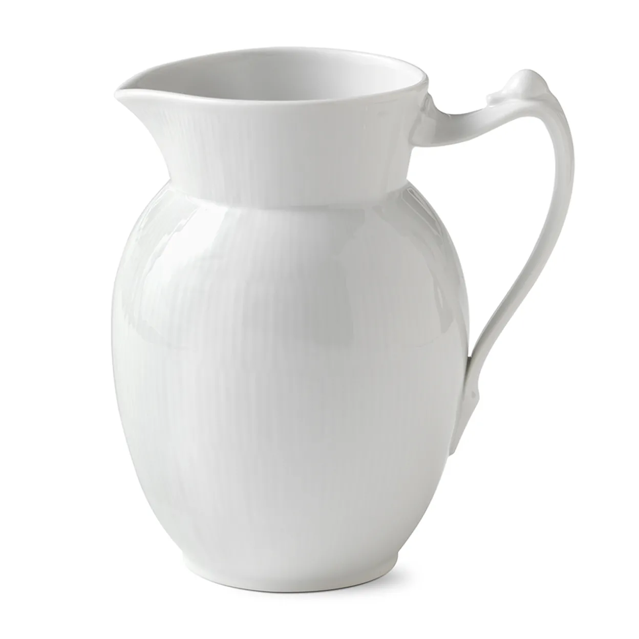 Hvid Riflet kande, 1,7 l