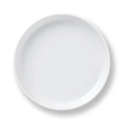 Hvid Riflet ovnfast fad, 27 cm