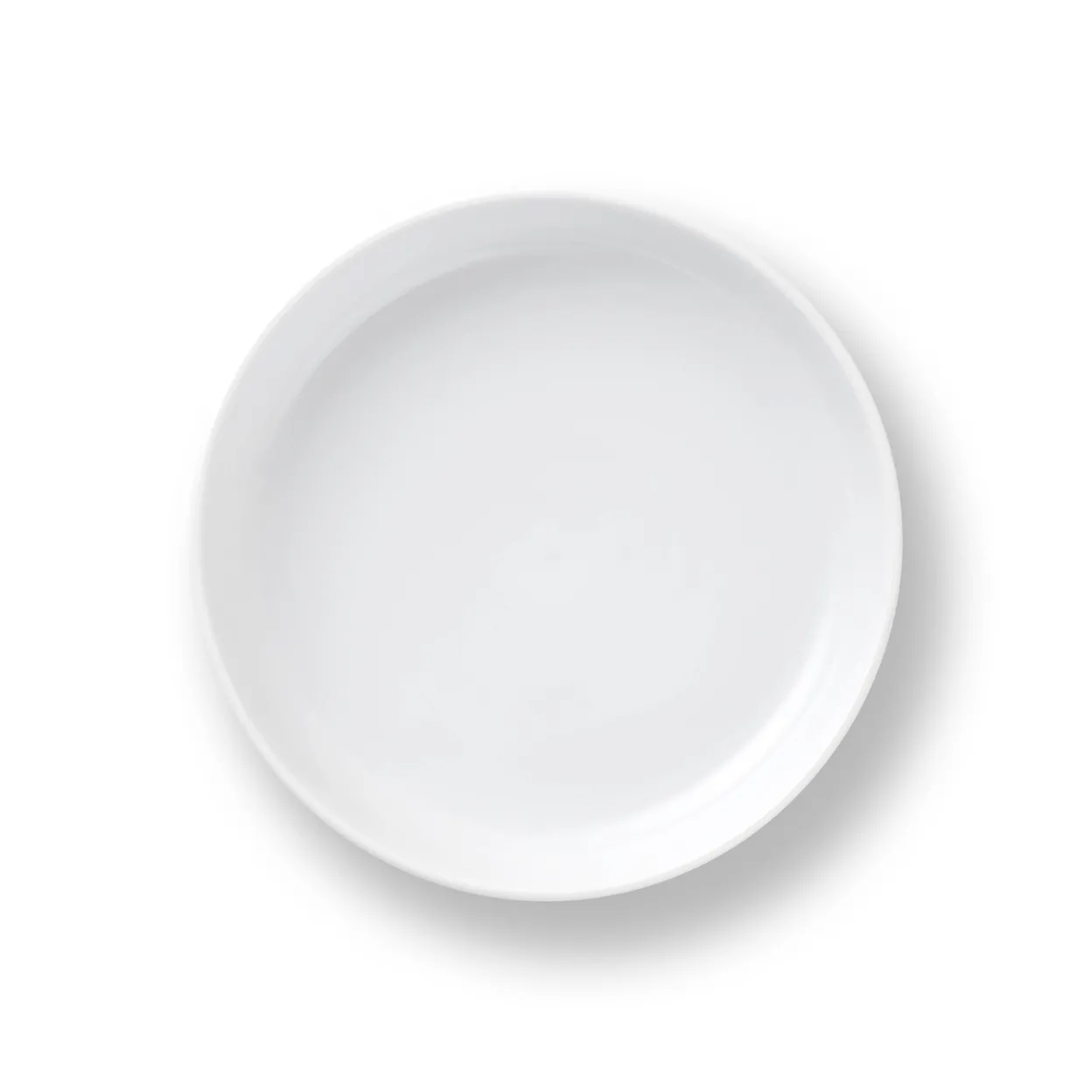 Hvid Riflet ovnfast fad, 18,5 cm