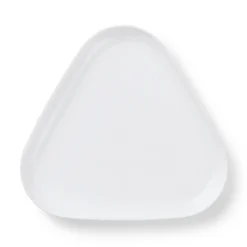 Hvid Riflet serveringssæt, 24,5 cm, 4 stk.
