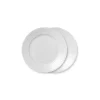 Hvid Riflet tallerken, 22 cm, 2 stk.