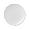 Hvid Riflet tallerken coupe, 23 cm