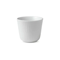 Hvid Riflet termokrus, 26 cl