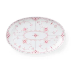 Koral Musselmalet Halvblonde asiet, 23,5 cm