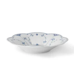Musselmalet Halvblonde kantet skål, 25,5 cm