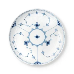 Musselmalet Halvblonde skål, 25 cm