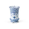 Musselmalet Helblonde vase, 11 cm