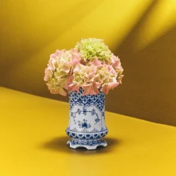 Musselmalet Helblonde vase, 11 cm