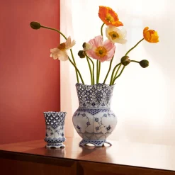 Musselmalet Helblonde vase, 22 cm