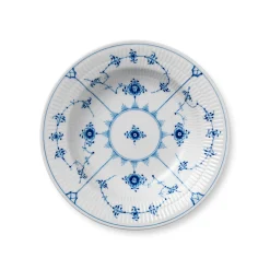 Musselmalet Riflet dyb tallerken, 21 cm