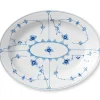 Musselmalet Riflet fad, 36,5 cm