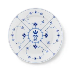 Musselmalet Riflet jubilæumstallerken, Limited Edition, 27 cm