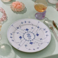 Musselmalet Riflet jubilæumstallerken, Limited Edition, 27 cm