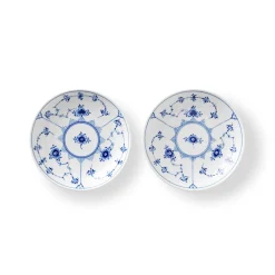 Musselmalet Riflet lav skål, 13 cm, 2 stk.