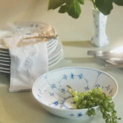 Musselmalet Riflet skål, 110 cl