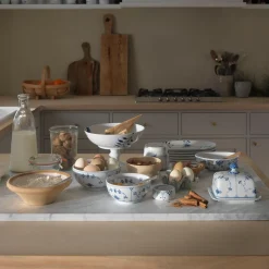 Musselmalet Riflet skål, 110 cl