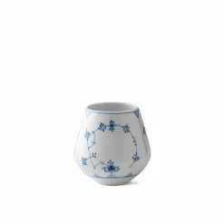 Musselmalet Riflet vase, 12 cm