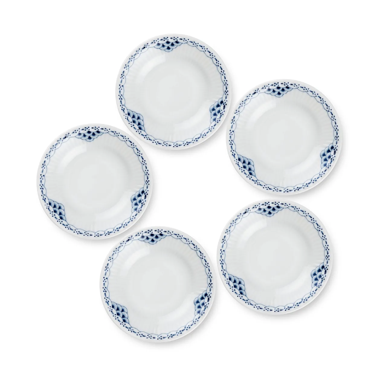 Prinsesse tallerken, 11 cm, 5 stk.