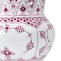 Purpur Musselmalet Helblonde med Guld vase, Limited Edition, 22 cm