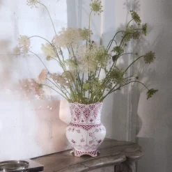Purpur Musselmalet Helblonde med Guld vase, Limited Edition, 22 cm