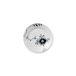 Sort Mega Riflet tallerken, decoration 6, 19 cm