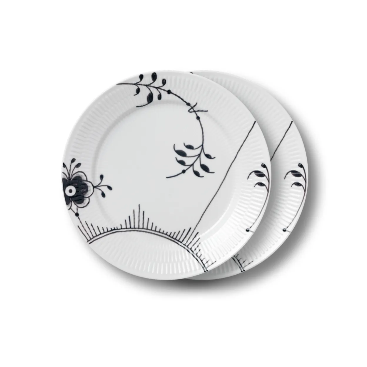 Sort Mega Riflet tallerken, decoration 2, 27 cm, 2 stk.
