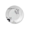 Sort Mega Riflet tallerken, decoration 2, 19 cm