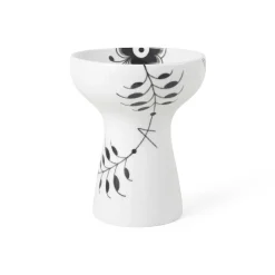 Sort Mega Riflet vase, 19 cm