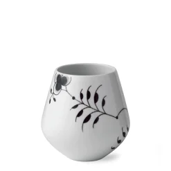 Sort Mega Riflet vase, 15 cm